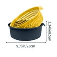 thumbnail image 6 of Kitchen Colander Set under $5! kkbbma 2 in 1 Kitchen Colander Set, Fruit Washing Bowl Fruit Strainer Bowl Kitchen Colander Bowl Set Double Layered Drain Basket for Fruits Vegetables, 6 of 9