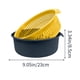 thumbnail image 2 of Juego de canasta de drenaje doble grande para fregadero de cocina - Colador de almacenamiento de lavado de frutas vegetales de plástico de grado alimenticio - Rosa Azul Verde - 23x20x8.5cm/9x8x3.3in, 2 of 5