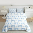 thumbnail image 2 of Manfei Kawaii Blue Bow 2pcs Bedding Comforter Set for Teens Children Girls,Cartoon Polka Dots Twin Comforter Sets,Dreamy Princess Breathable Bedding Set,Luxury Bedroom Decor,Reversible, 2 of 8