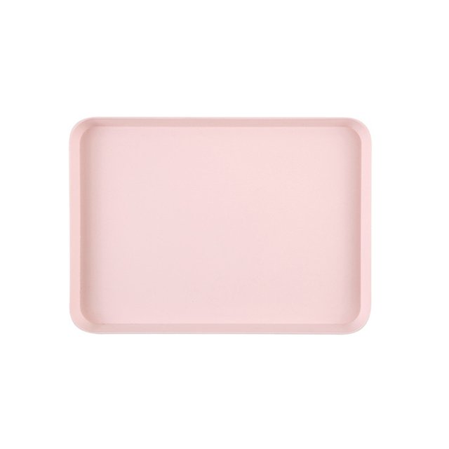 ENJOYW Anti-slid Base Stackable Serving Tray Multi-use Smooth Surface Plastic Fruit Tray for Home Serving Tray