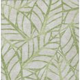 thumbnail image 5 of 10' X 14' Artichoke Green And Beige Floral Washable Indoor Outdoor Area Rug, 5 of 5