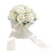 thumbnail image 1 of Ramo de novia para dama de honor, flores rosas artificiales, elegante y decorativo. Blanco, 1 of 9