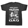 thumbnail image 1 of Camiseta divertida de camionero americano para el Día del Padre, regalo nuevo de algodón, cuello redondo, manga corta, informal, talla de ropa para hombre, 1 of 7