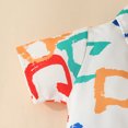 thumbnail image 2 of Vedolay Two Piece Short Set For Boy Boys' Shorts Set - 2 Piece Short Sleeve Button Down T-Shirt and Shorts,White 0-3 Months, 2 of 5