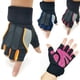 thumbnail image 4 of Guantes de fitness para hombres y mujeres, medio dedo, antideslizantes, con protección para la muñeca, de silicona, antideslizantes, transpirables, para levantamiento de pesas al aire libre, 4 of 5