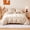 Beige Tufted, variant on Sonive Boho Duvet Cover Set Modern Boho Beige Tufted Textured Duvet Cover Set, King