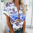 thumbnail image 2 of Mujeres Pantalones Cortos Impresos Blusas de Manga Corta Y Top Regular, Vestido de Moda de Verano Casual para Mujeres, 2 of 5
