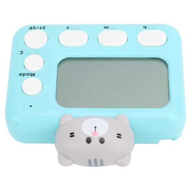 Temporizador Digital De Cocina, Temporizador Digital De Animales De Dibujos Animados Con Parte Trasera Magnética, Pequeño Temporizador Electrónico Para Cocinar Y Estudiar
