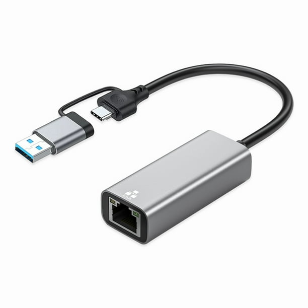 Red Adapter Card Tarjeta Red 2.5G 2500Mbps USB 3.0 Tipo C A Adaptador Ethernet RJ45 Rojo ...