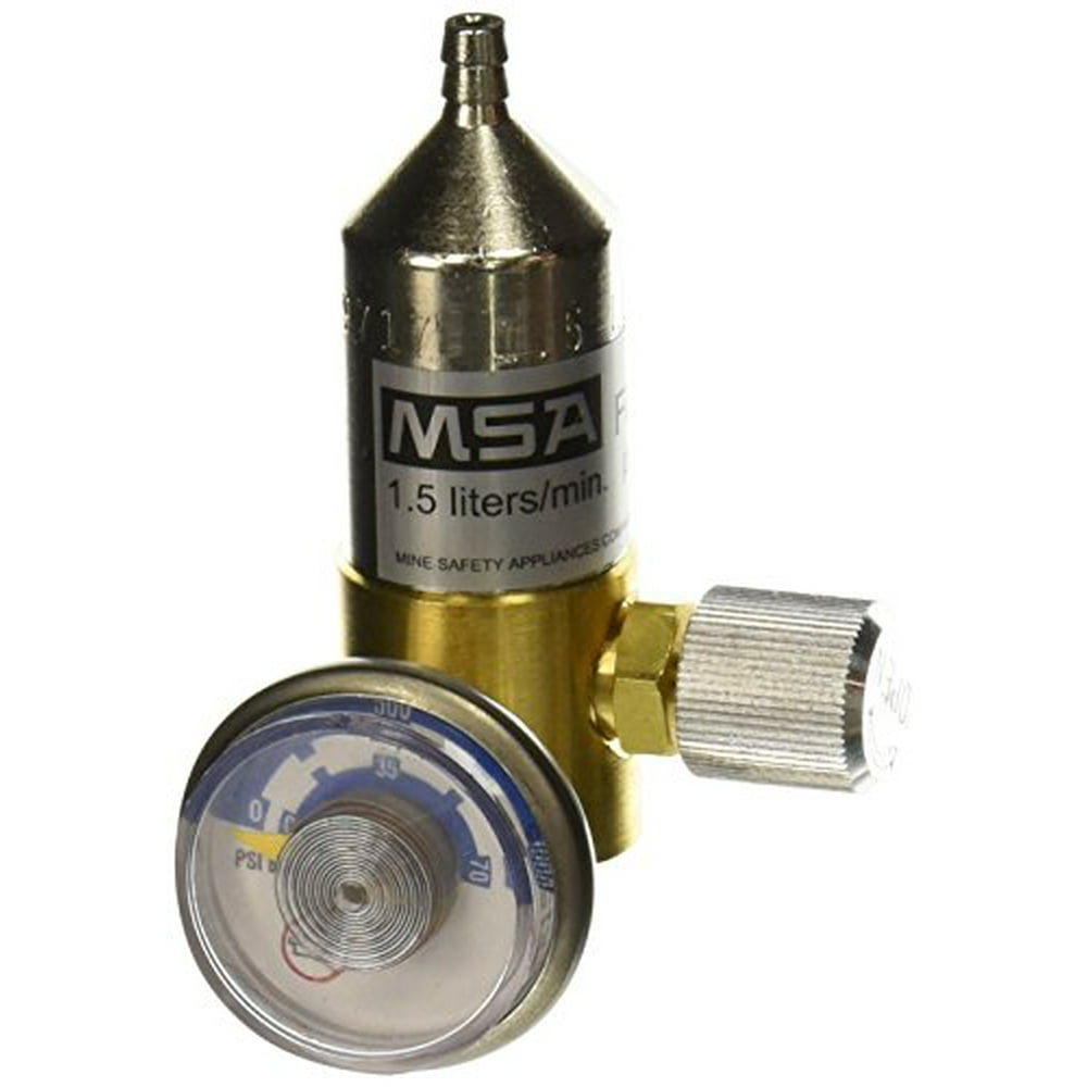 MSA 467896 Model RP Fixed Flow Regulator for RP Style Calibration Gas Cylinders, 1.5 LPM, 9.29