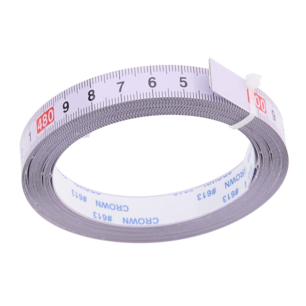Nishiyuenyi 5M Self Adhesive Tape Measure, Metric - White, Left to Right(0-500CM) Right to