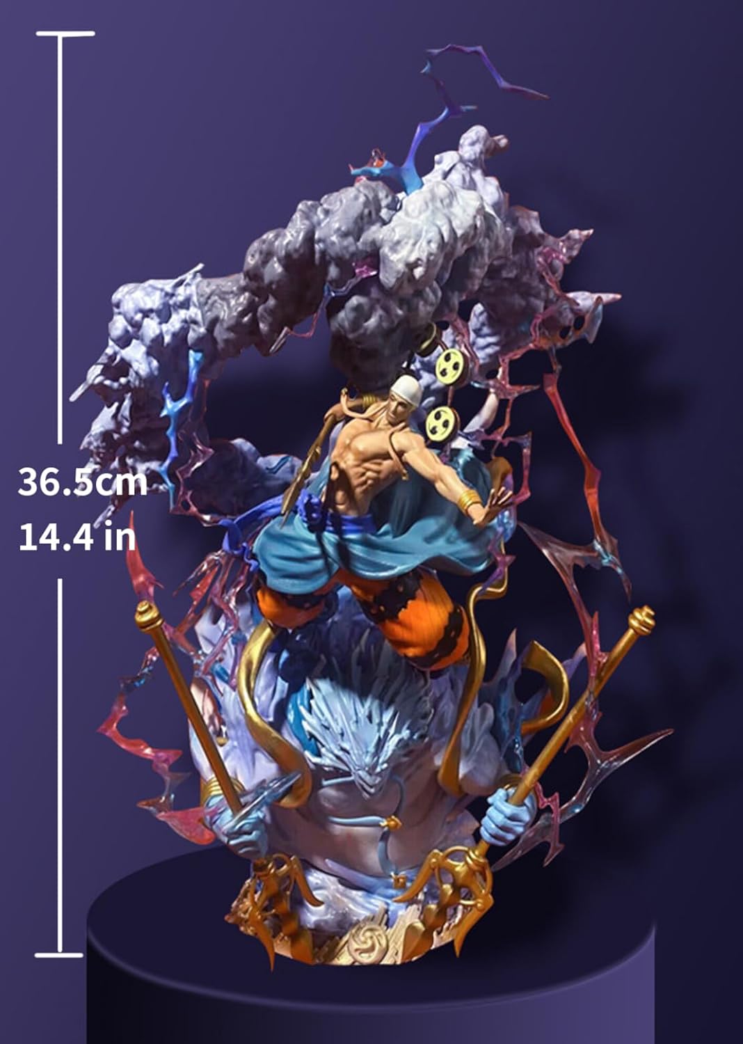 New Enel (combat Ver) Character Anime Model Statue Action Figures Desktop Ornament Popular Decorations Fan Souvenirs Creative Gift Collectable