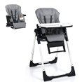 thumbnail image 1 of OLAKIDS Chaise Haute 4 en 1 – Siège d'Appoint, Chaise Haute Convertible avec Hauteur et Inclinaison Réglables, Plateau Amovible, Coussin Détachable, Sans Installation, Pliage Simple pour Bébé, Nourrisson et Tout-Petit, Gris, 1 of 8