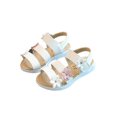 thumbnail image 2 of Children Girls Sandals Princess Open-toed Soft Bottom Flowers Roman Beach Shoes, 2 of 5