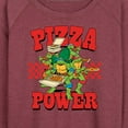 thumbnail image 3 of Teenage Mutant Ninja Turtles - Pizza Power - Women's Lightweight French Terry Long Sleeve Shirt, 3 of 5
