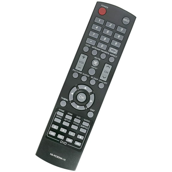 New Replaced Remote NS-RC9DNA-14 compatible with INSIGNIA LED TV DVD Combo NS-20ED310NA15 NS-24DD220NA16 NS-24ED310NA15 NS-24ED310NA15B NS-28DD220NA16 NS-28DD310NA15 NS-32DD220NA16 NS-32DD310NA15