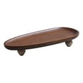 thumbnail image 1 of Binwennn Wooden Display Stand Small Wooden Base Decorative Tray Multifunctional Display Table Farmhouse Countertop Storage Rack Candle Bottle Mini Vase Soap Dispenser Stand Board Dividers for Baking, 1 of 7