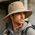 thumbnail image 5 of Lanyiu Men Wide Brim Breathable Bucket Hat Packable Boonie Hat Outdoor Fishing Hiking Sun Cap, 5 of 7