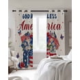 thumbnail image 4 of 4th of July Blackout Curtains for Bedroom Living Room Darkening Curtains 84 Inch Length 2 Panels Set Independence Day Blue Red Spring Floral Rustic Window Curtain Window Treatment Drapes 42"x84", 4 of 9