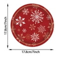 thumbnail image 2 of Yyuenw Christmas Paper Plates 20 Count, 7 Inches Snowflake Holiday Disposable Plates for Christmas Dinner Dessert,Christmas Gift for home, 2 of 5