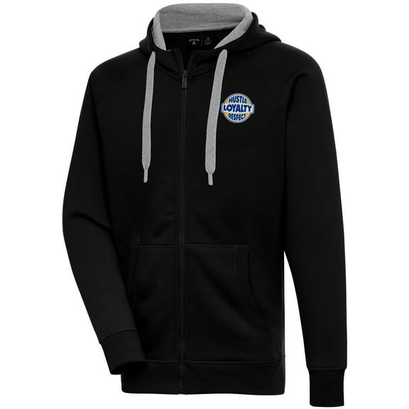 Men's Antigua  Black John Cena Victory Full-Zip Hoodie