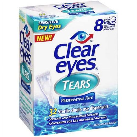 Prestige Brands Clear Eyes Tears Eye Drops, 32 ea