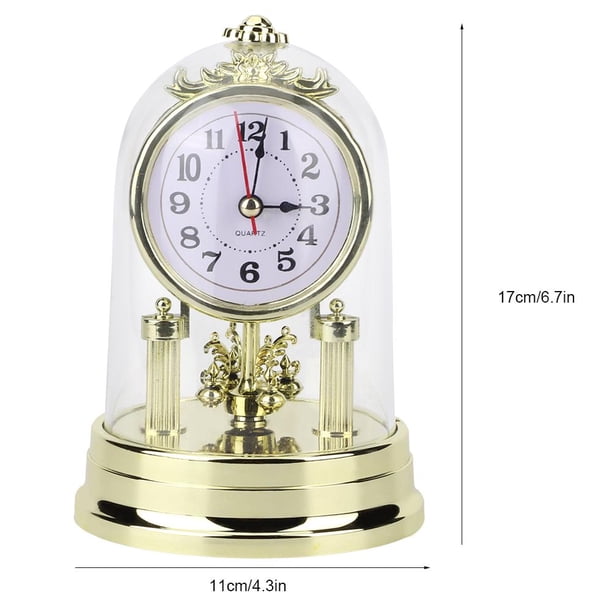Reloj, Reloj de Sala de Estilo Retro Europeo Antiguo Reloj de Mesa silencioso para decoración del hogar(#1) Ecomeon no