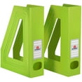 thumbnail image 1 of Acrimet Magazine File Holder, Durable Rack, Space-Saving Organizer (Plastic) (Green Citrus Color) (2 Pack), 1 of 8