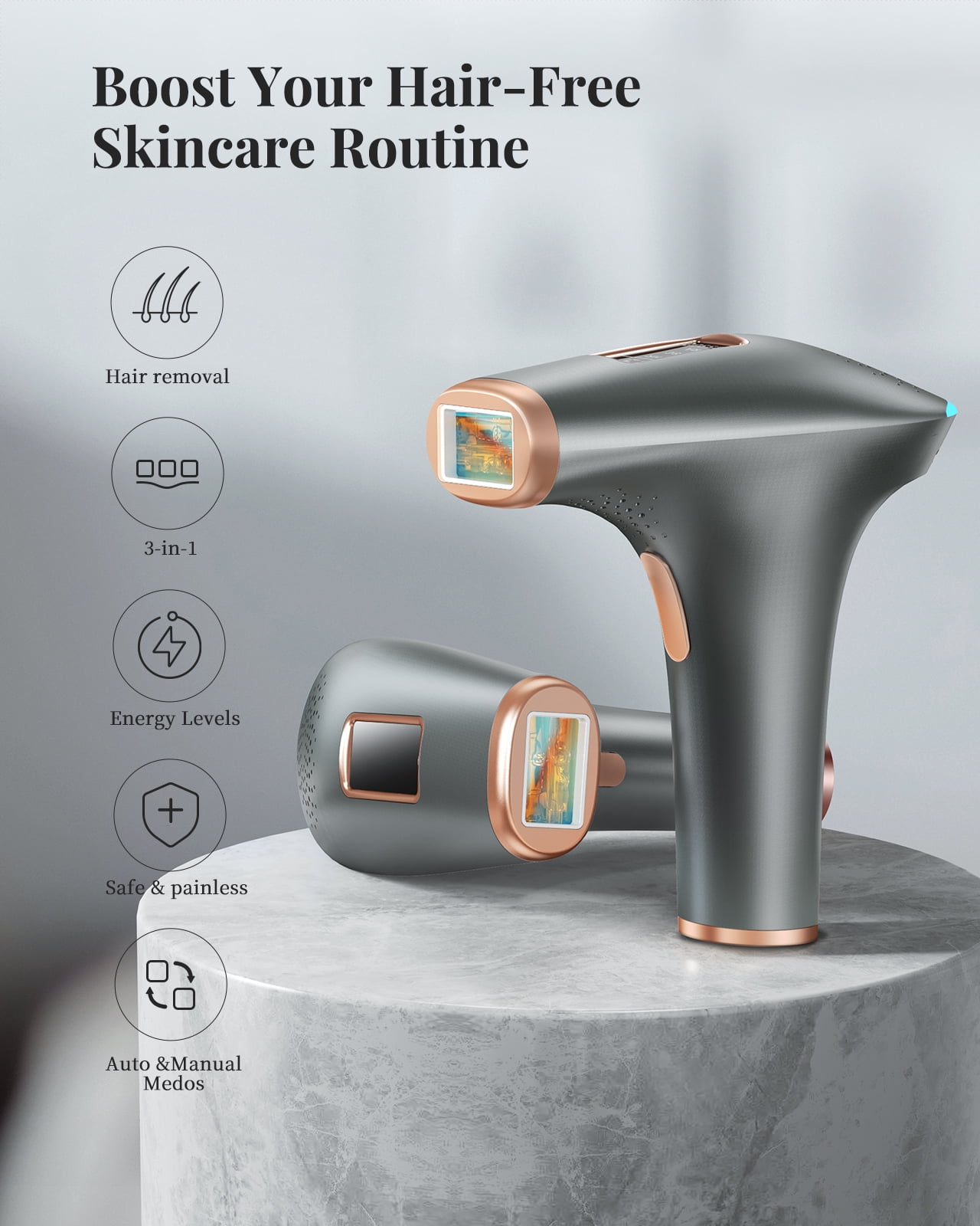 IPL Laser Hair Removal for Women and Men,JOOYEE 3 in 1 at Home