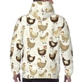 thumbnail image 7 of Lsque Funny Chicken Pattern Casual Men's Hoodie,Hooded Sweatshirt with Kangaroo Pocket,Pullover Hoodie-3X-Large, 7 of 7