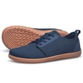 thumbnail image 6 of vibdiv Men Barefoot Shoes Wide Toe Box Cross Trainer Minimalist Zero Drop Sole Non Slip Walking Shoes Casual Sneakers Navy Blue Size 12, 6 of 6