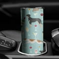 thumbnail image 3 of 20oz Dogs with Wine and Glasses Skinny Tumblers Stainless Steel Tumbler with Lid and Straw,Vacuum Insulated Double Wall Travel Tumbler Cups with Cleaning Brush for Coffee,Tea, 3 of 6