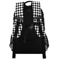 thumbnail image 3 of FORMRS Kids School Backpack Elementary Student Unisex Travel Bookbag with Reflective Stripes, Black and White Geometric, 3 of 7