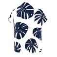 thumbnail image 6 of Hesxuno Men Beach Casual Button Down Shirts Palm Tree Printed Short Sleeve Shirt Big and Tall Summer Tops Funky Hawaiian Party Shirts Breathable Lightweight Resort Wear Shirts White XL, 6 of 8