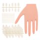 thumbnail image 1 of 1 juego de maniquí de mano para práctica de uñas acrílicas, mano de entrenamiento de uñas, mano de manicura flexible con puntas para uso en salones de uñas, 1 of 7