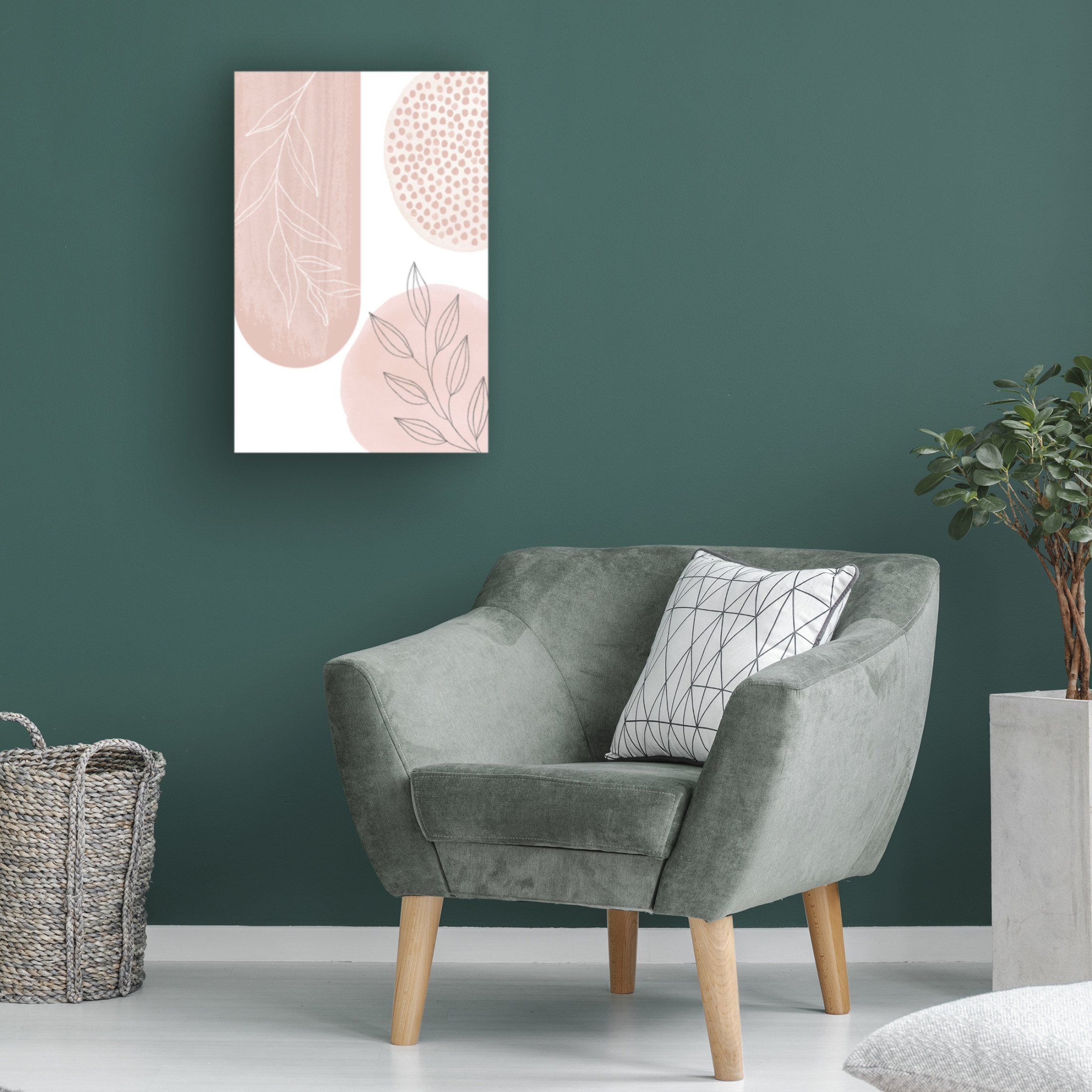 Trademark Fine Art Sally Ann Moss Love Pink 2 Canvas Wall Art
