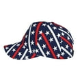 thumbnail image 5 of Disketp Patriotic Star Pattern Print Baseball Caps For Outdoor Sports Fashion Casual Outdoor Caps Men Women, 5 of 9