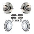 thumbnail image 1 of Transit Auto Front Hub Bearing Assembly Coated Disc Brake Rotors and Semi-Metallic Pads Kit for Car Ford F-150 4WD with 2-Wheel ABS KBB-103778, 1 of 11