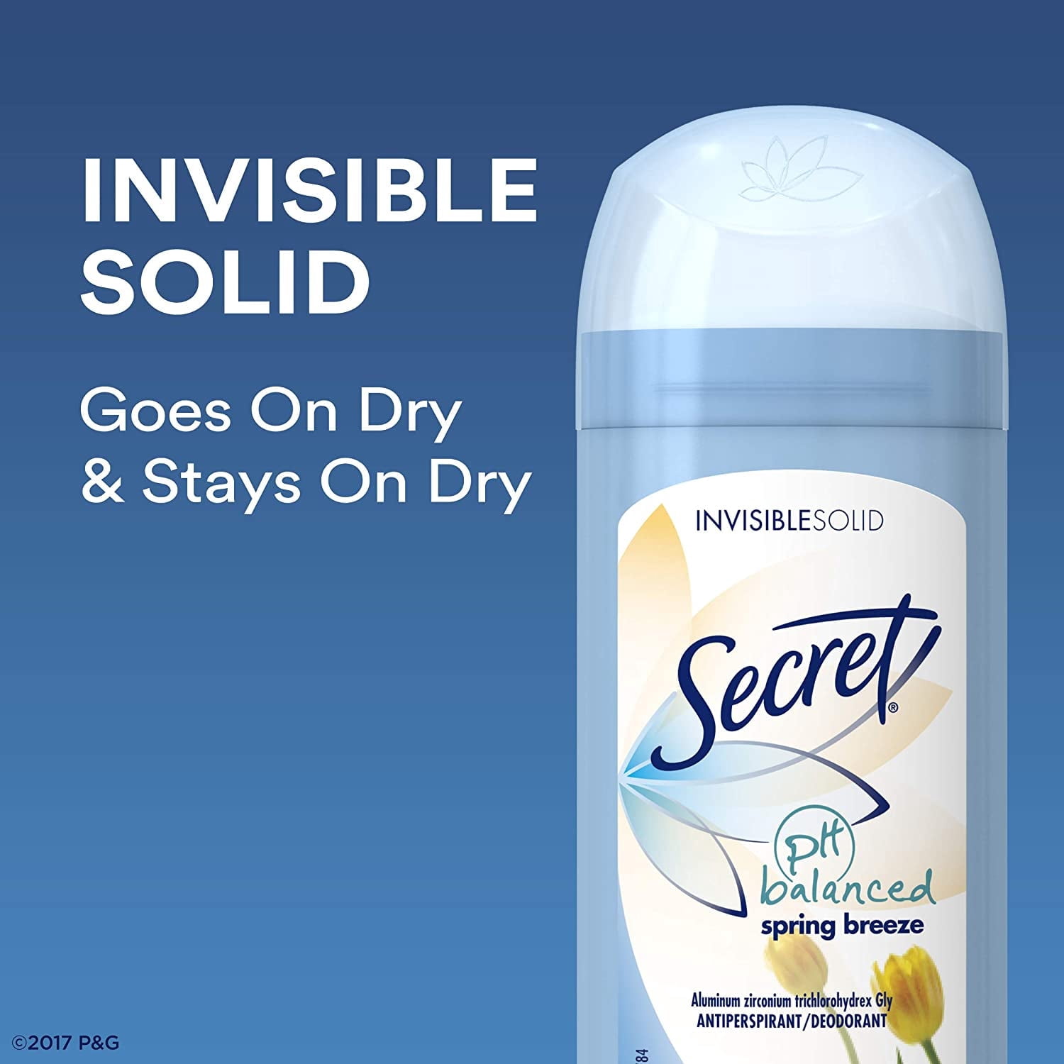 Secret Sld Inv Sprngbrz Size 2.6z Secret Solid Invisible Spring Breeze 2.6z Ea (Pack of 6)