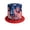 C, variant on HTQWLP 4th of July USA Flag Uncle Sam Top Hat, Patriotic Stars & Stripes Costume Hat for 4th of July, Independence Day Party Accessory