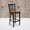 Cherry Wood Seat/Black Metal Frame, variant on Emma + Oliver 2 Pack Black Window Back Metal Restaurant Barstool - Burgundy Vinyl Seat