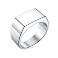 thumbnail image 1 of Anillo Jiayiqi para hombre, anillo Punk Rock Smooth 316L de acero inoxidable, anillo de sello para hombre, joyería de fiesta de Hip Hop, venta al por mayor, anillo de boda para hombre Dengxun unisex, 1 of 2