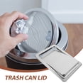 thumbnail image 3 of Pawsdot Plated Silver Stainless Steel Recessed Garbage Lid for Office Bathroom and Kitchen Spaces, 3 of 8