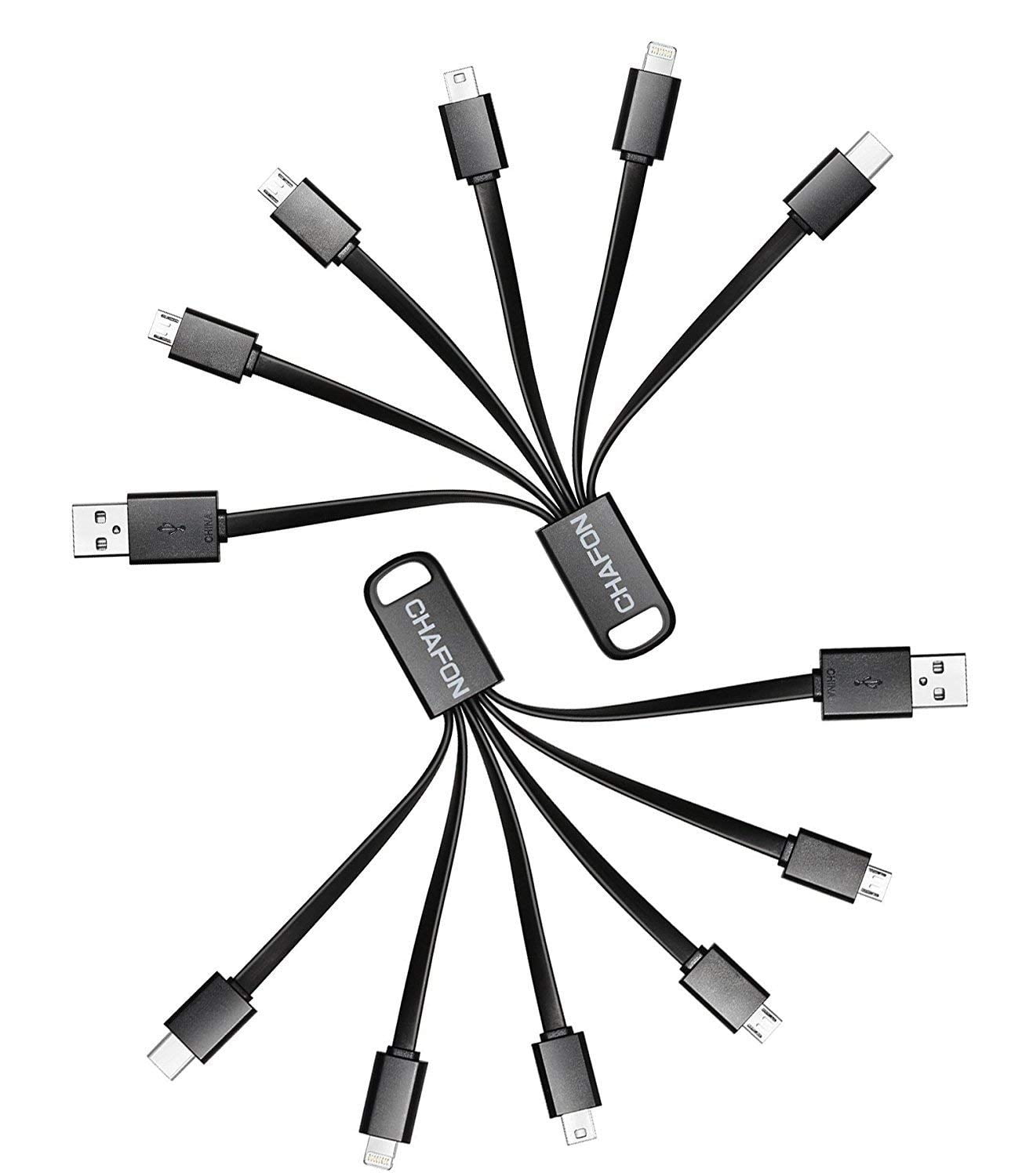 [Only Charging] Multi USB Cable, 6 in 1 USB Multi Charge Cable with Type C,8Pin Lightning,Mini
