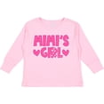 thumbnail image 3 of Inktastic Mimi's Girl Pink with Hearts Girls Long Sleeve Toddler T-Shirt, 3 of 5