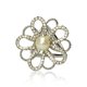thumbnail image 2 of Anillo de la bufanda elegante chal clip de oro bufandas de plata con hebilla con diamantes de imitación modernos de heronsbill regalos para las mujeres cuello de plata Inevent AP004611-02, 2 of 7