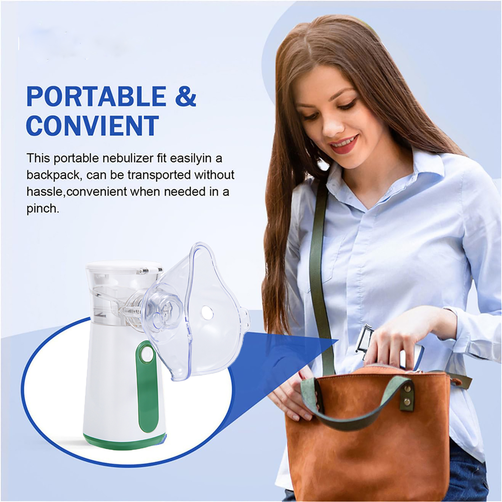 Portable Household Mini Inhaler Mist Machine Ultrasonic Humidifier For Kid Adult