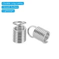 thumbnail image 4 of Unique Bargains Embouts de Cordon, 100 Pcs Embouts de Ressorts Métalliques 5x9mm Embouts de Terminateurs à Ressorts Argentés, 4 of 5