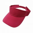 thumbnail image 2 of Women's Open Crown Sun Hat, Adjustable Wide Brim Visor for UV Protection, Breathable Foldable Summer Hat for Beach, Running, Gardening, Fishing and Outdoor Activities-Hot Pink, 2 of 5
