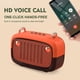 thumbnail image 2 of Altavoz Reproductor de música inalámbrico Caja de altavoz estéreo portátil compatible con Bluetooth 5.0 Mini altavoz de graves, naranja seitruly EL000708-05B, 2 of 2